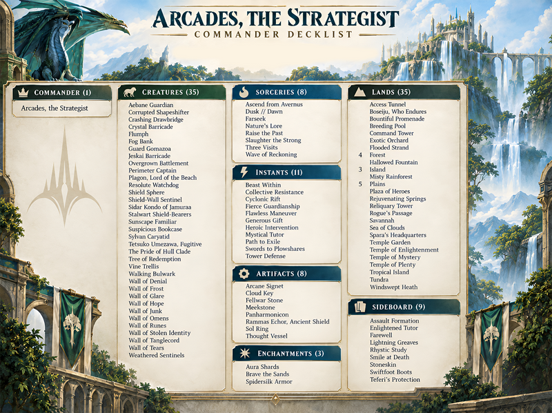 Arcades Walls Toughness Commander Deck - 117+ Cards | ProxyTCG — 5