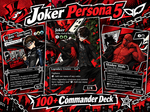 Joker Persona 5 Commander Proxy Deck – 100+ Custom Art Cards | ProxyTCG — 1