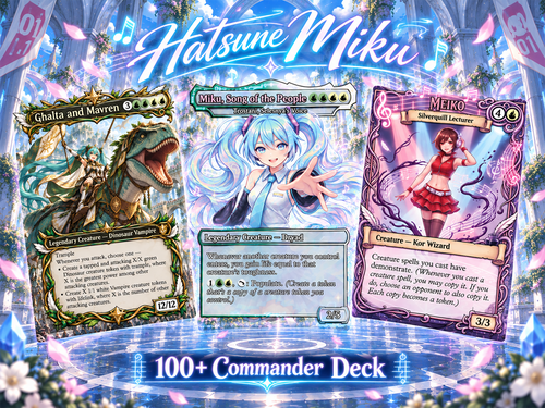 Hatsune Miku Inspired Proxy Commander Deck – 100 Cards | ProxyTCG — 1