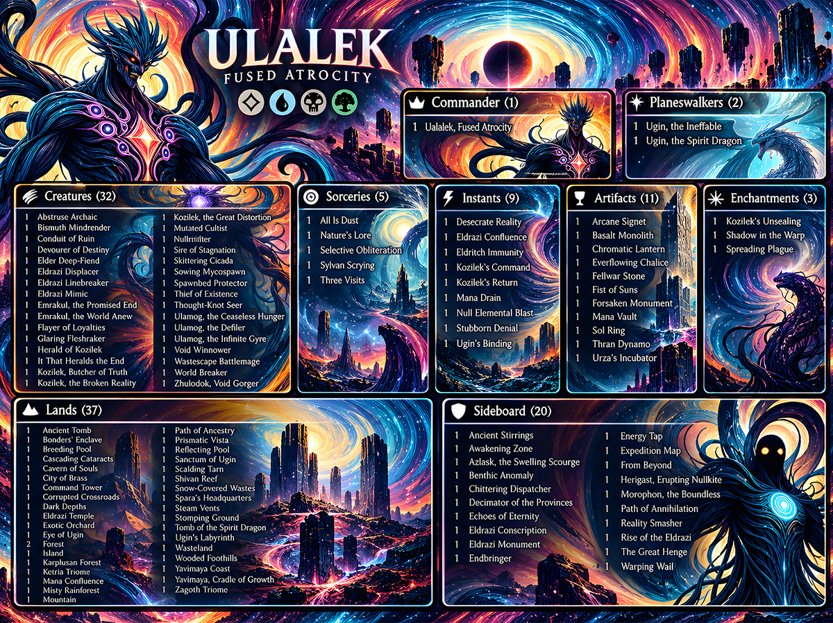 Eldrazi Proxy Deck – Ulalek Abstract MTG Commander | 126+ Cards | ProxyTCG — 5