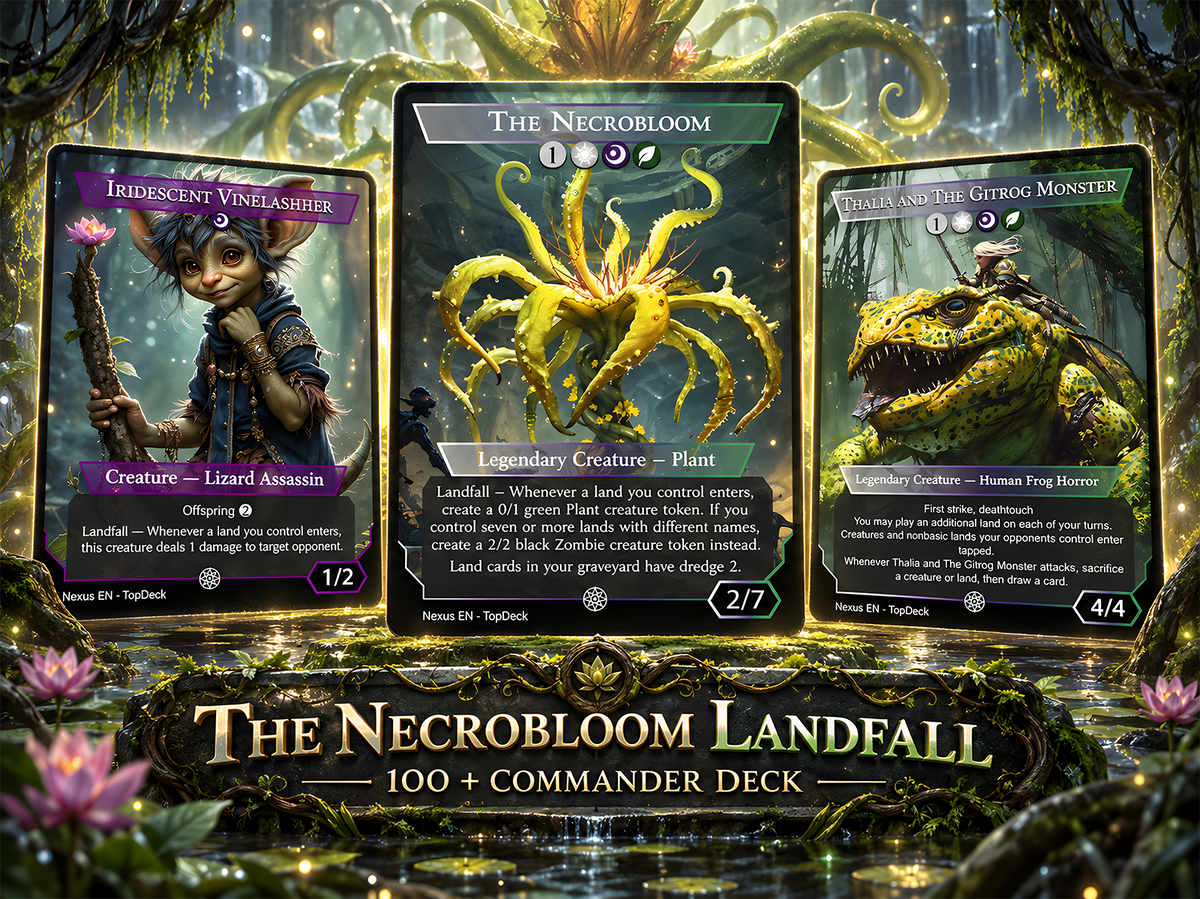 The Necrobloom Landfall Commander Deck | 124+ Cards | ProxyTCG — 1