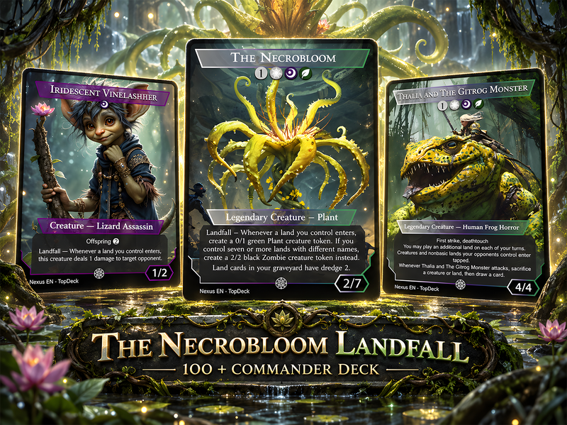 The Necrobloom Landfall Commander Deck | 124+ Cards | ProxyTCG — 1