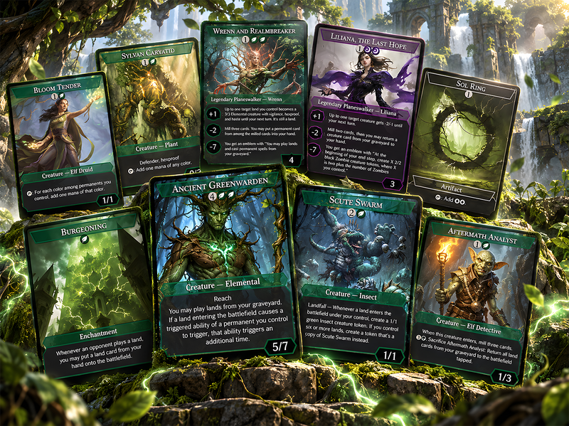The Necrobloom Landfall Commander Deck | 124+ Cards | ProxyTCG — 2