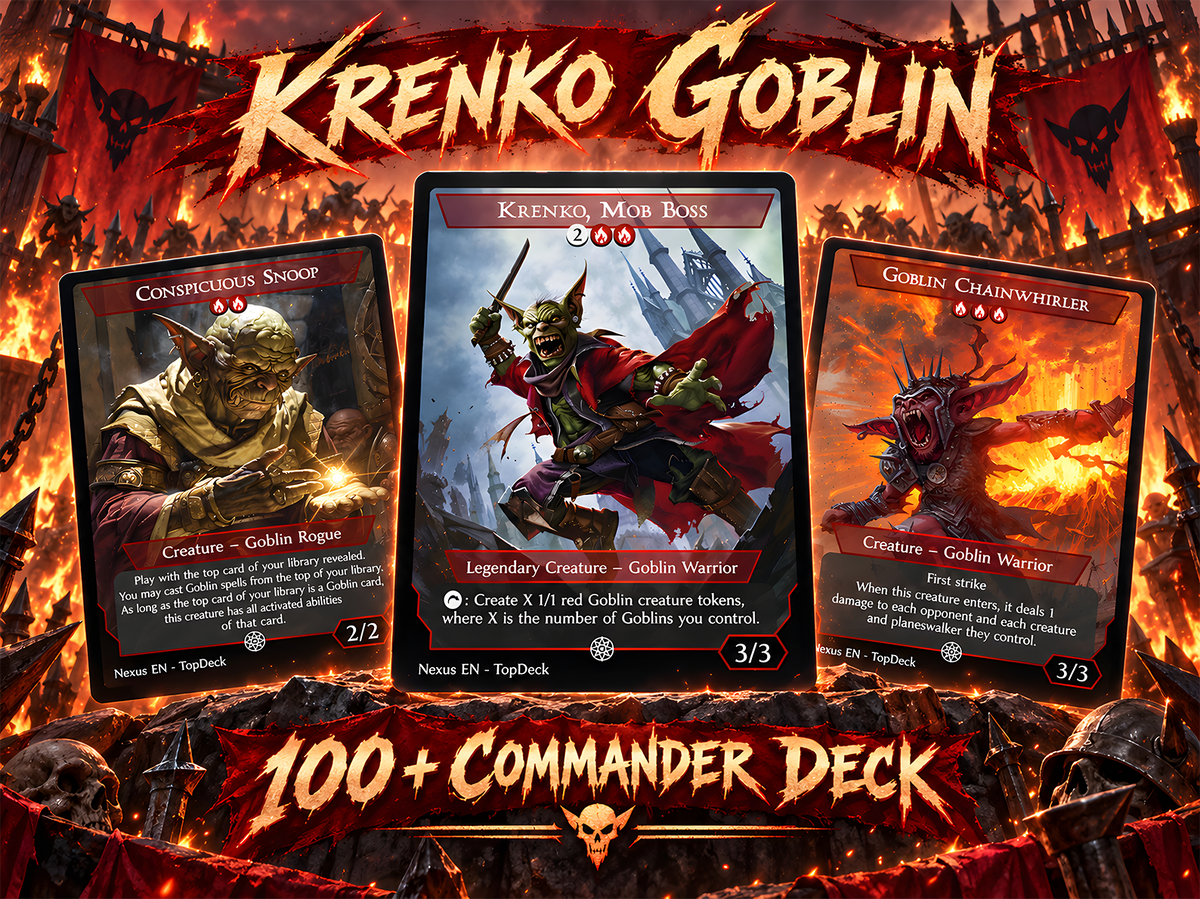 KRENKO GOBLIN TRIBAL COMMANDER DECK – 112+ CARDS - ProxyTCG — 1