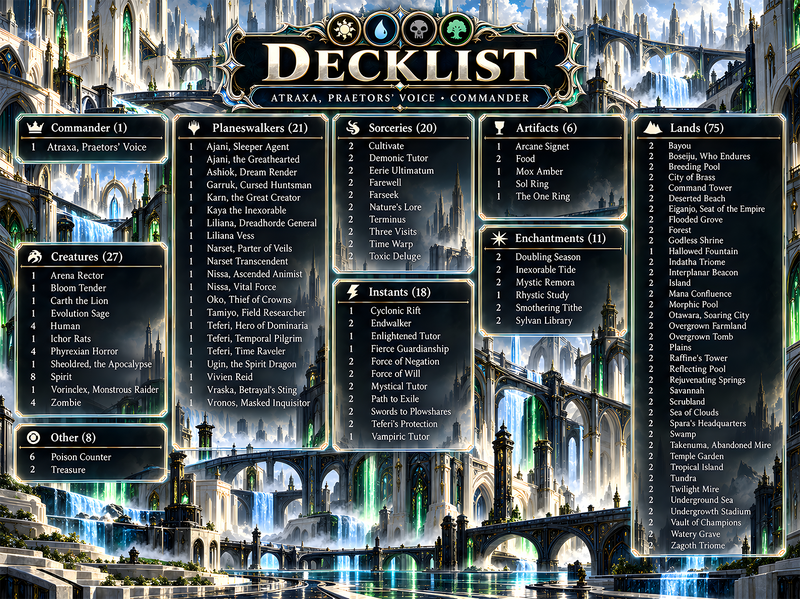 Atraxa, Praetors’ Ascent Commander Deck | 126+ Cards | ProxyTCG — 5