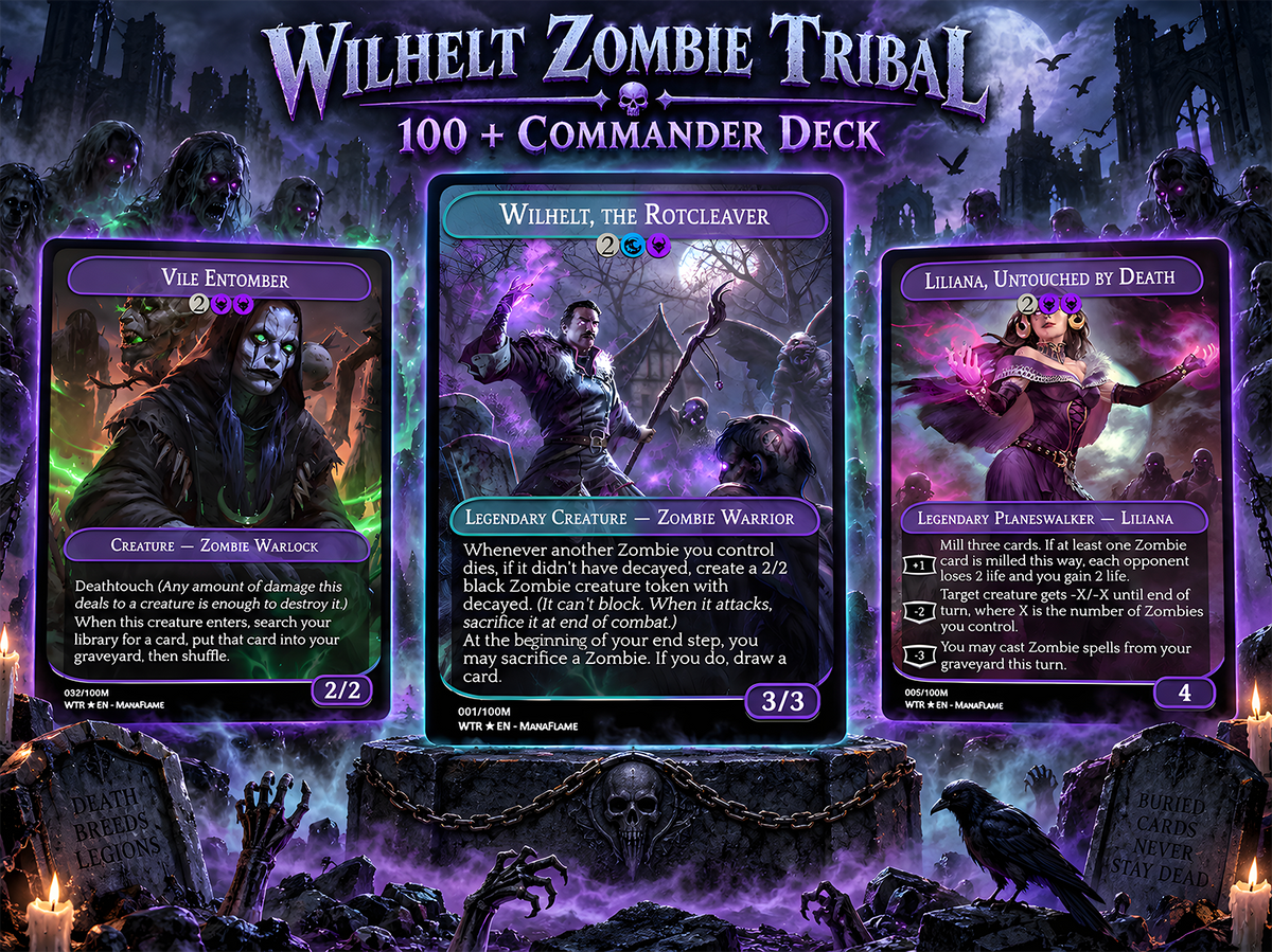 Wilhelt Zombie Tribal Commander Deck | 117+ Cards | ProxyTCG — 1