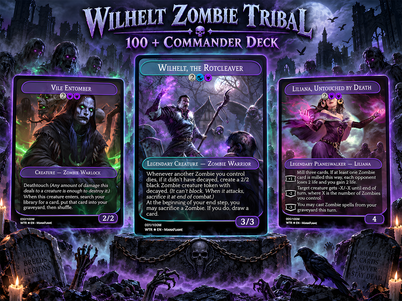 Wilhelt Zombie Tribal Commander Deck | 117+ Cards | ProxyTCG — 1