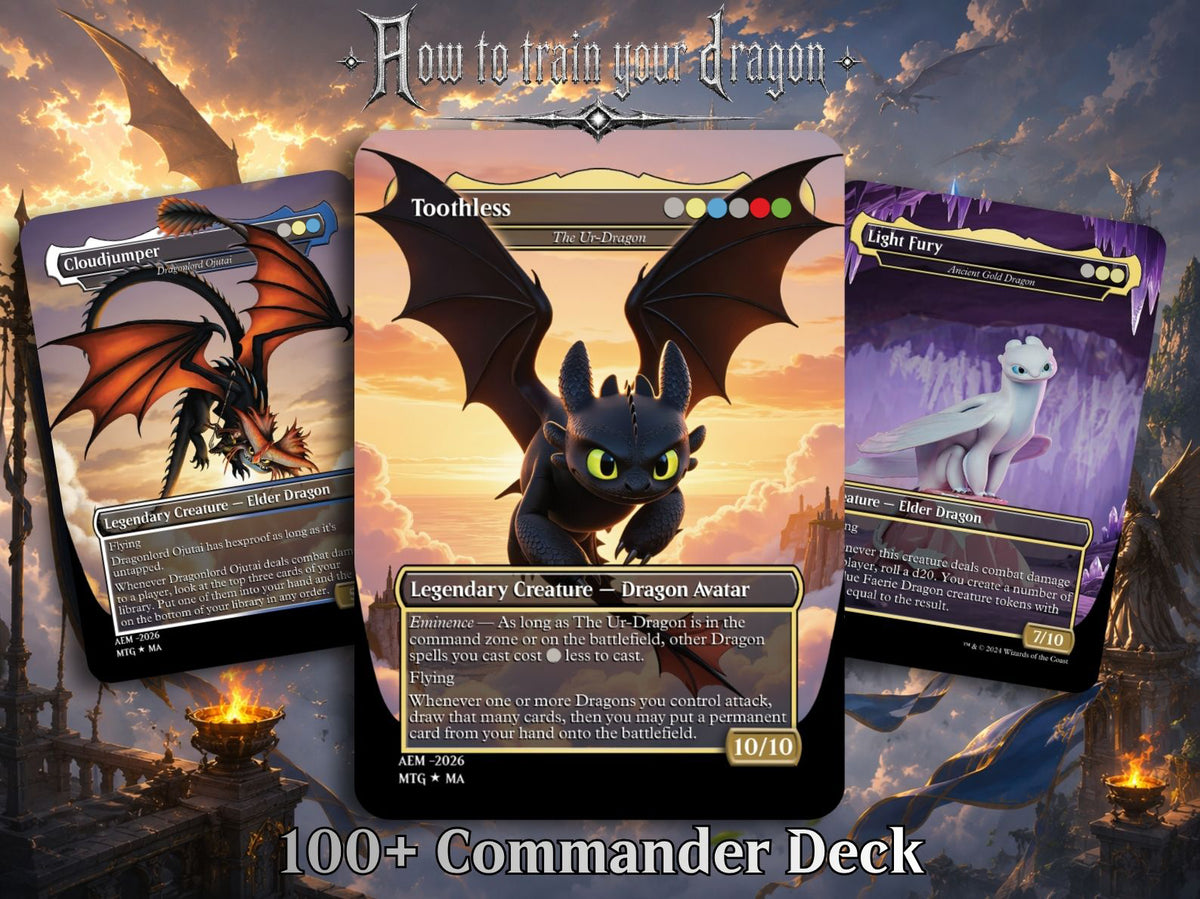 How To Train Your Dragon Commander Deck – 116+ Cards | ProxyTCG