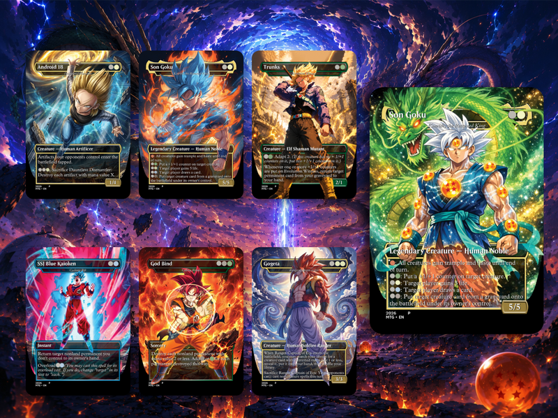 Dragon Ball MTG Proxy Commander Deck | 115+ Cards | ProxyTCG