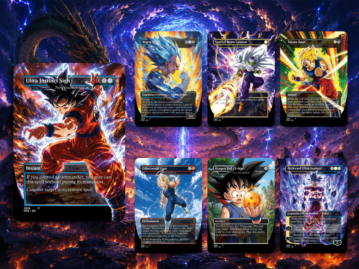 Dragon Ball MTG Proxy Commander Deck | 115+ Cards | ProxyTCG