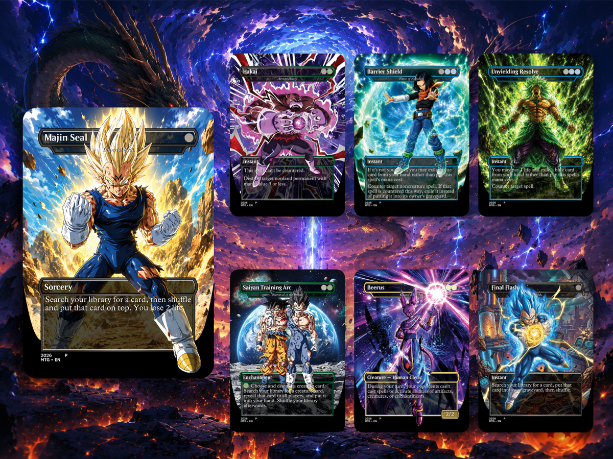 Dragon Ball MTG Proxy Commander Deck | 115+ Cards | ProxyTCG