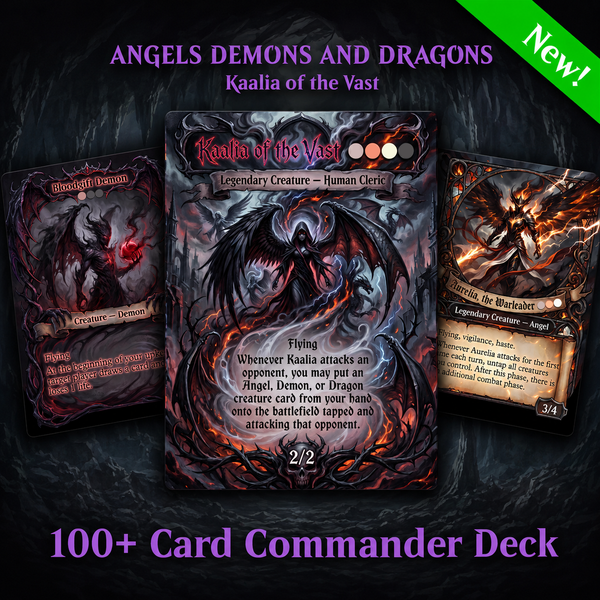 Wrath of Kaalia – Legendary Angel, Demon & Dragon Tribal Deck | 100 cards
