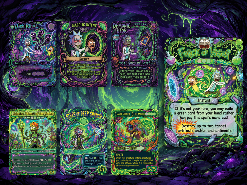 Chatterfang Squirrel Tribal Rick and Morty Inspired Commander Deck | 100-Card MTG Proxy EDH Set | ProxyTCG