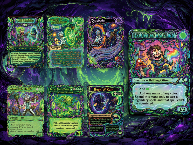 Chatterfang Squirrel Tribal Rick and Morty Inspired Commander Deck | 100-Card MTG Proxy EDH Set | ProxyTCG