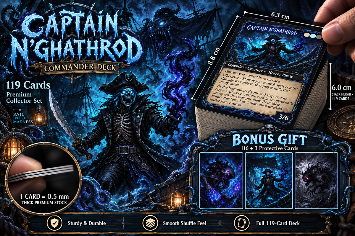 Captain N'ghathrod Horror Tribal Commander Deck | 100 Cards [mockai LK-214 sha:e5e54949]