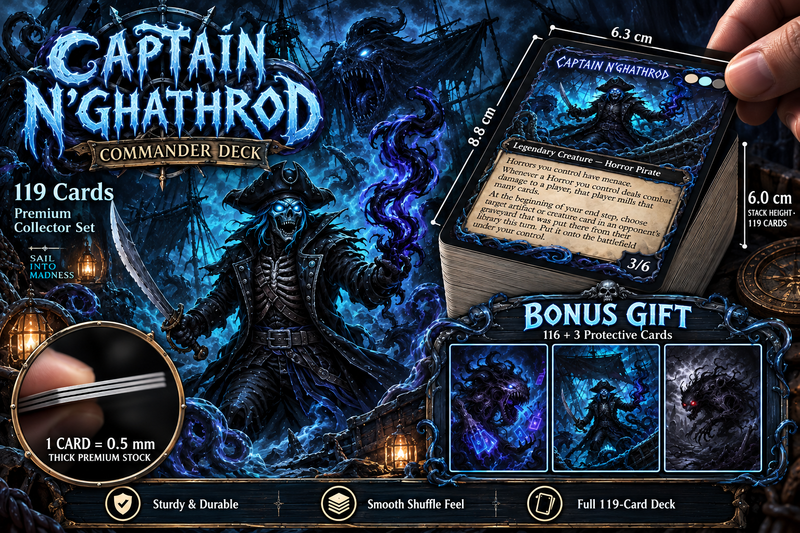 Captain N'ghathrod Horror Tribal Commander Deck | 100 Cards [mockai LK-214 sha:e5e54949]