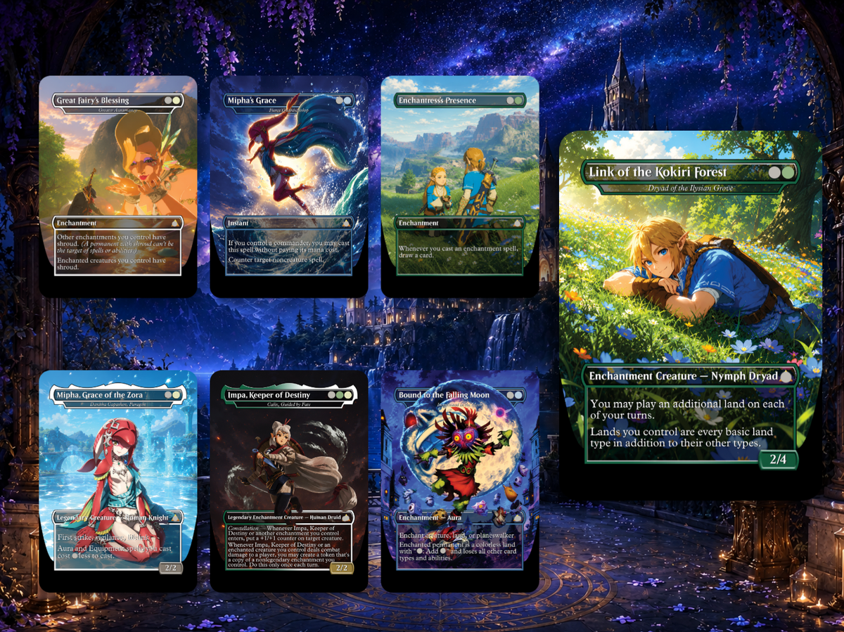 Hyrule Reborn Zelda-Inspired Commander Proxy Deck | 100+ Cards | ProxyTCG
