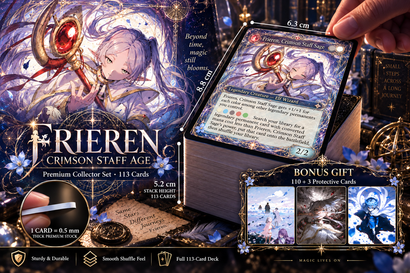 Frieren, Crimson Staff Age Commander Deck | 100+ Cards | ProxyTCG [mockai LK-224 sha:d35df0c9]