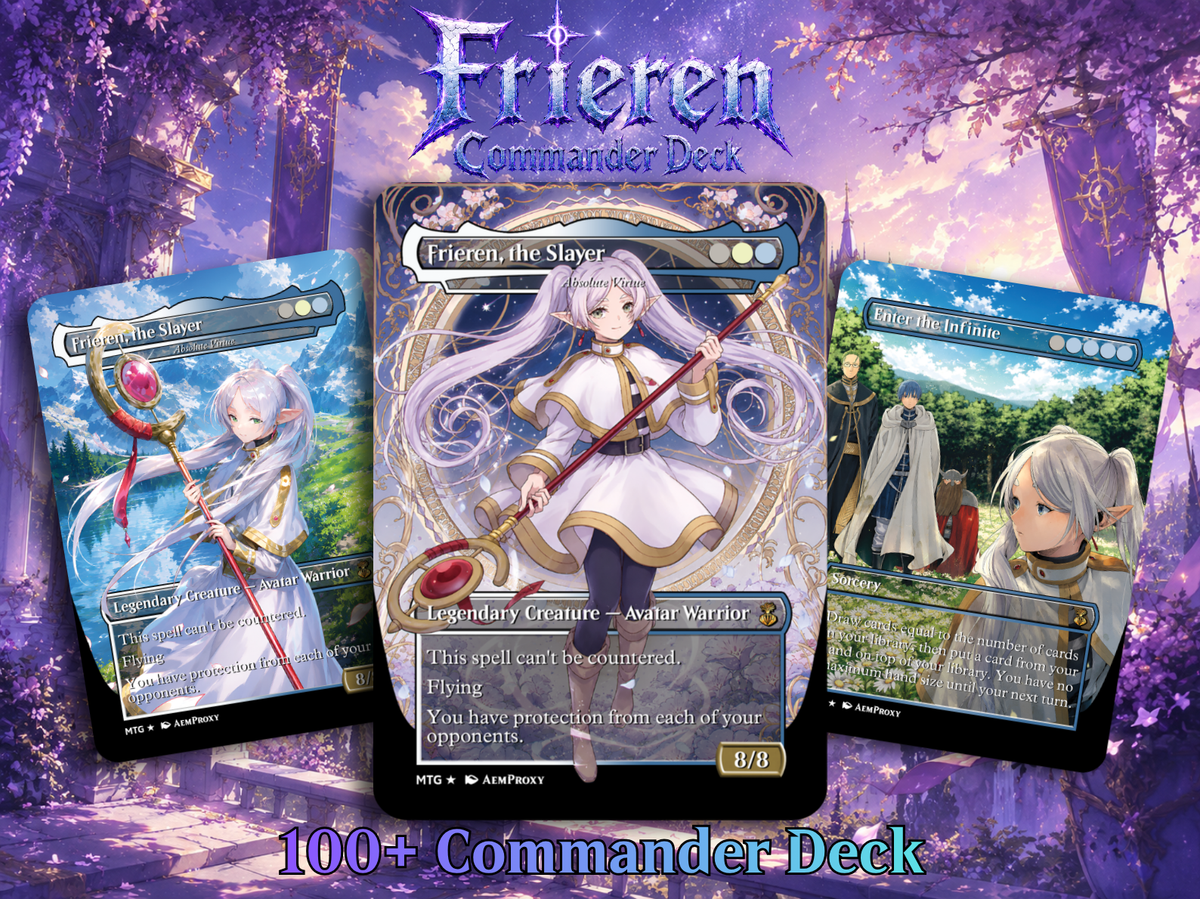 Frieren the Slayer Anime Commander Deck | 100-Card MTG Proxy EDH Set | ProxyTCG
