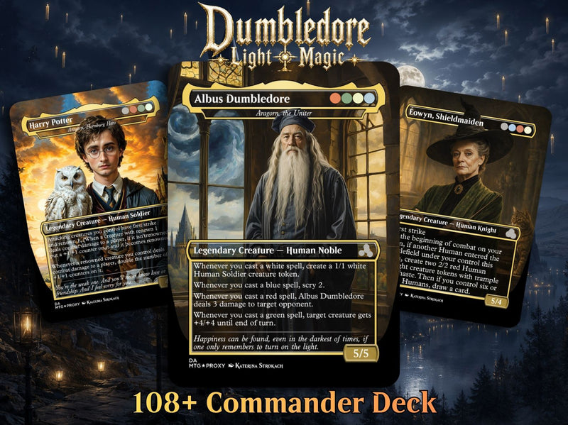 Dumbledore Light Magic Commander Deck | 108+ Cards | ProxyTCG